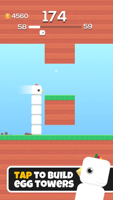 Square Bird - Flappy Chicken screenshot 1