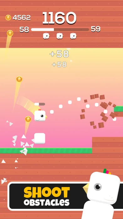 Square Bird - Flappy Chicken screenshot 3