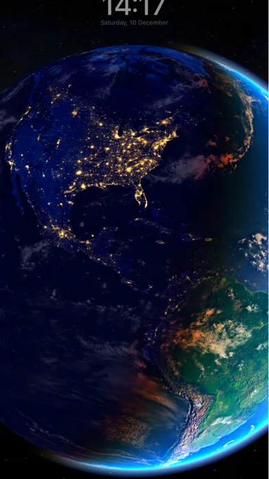 3D Earth & moon, sun and stars screenshot 4
