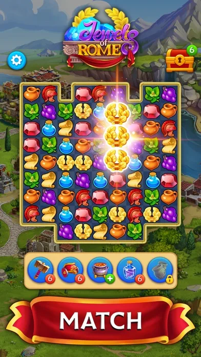 Jewels of Rome・Match-3 Gems screenshot 1