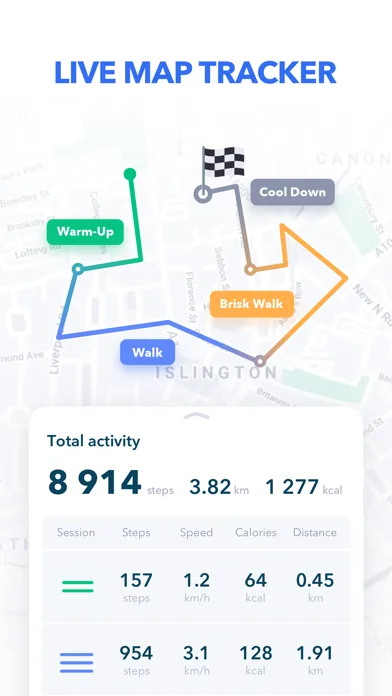 Walking Tracker by GetFit screenshot 2