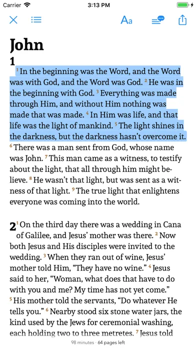 Bible Reader & Audio screenshot 2