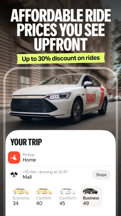 Yango: taxi, food, delivery screenshot 3