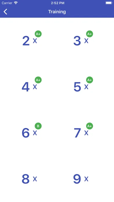 Multiplication Table. Trainer screenshot 5