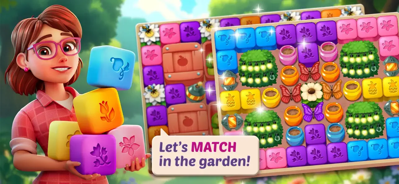 Lily’s Garden: Match & Design screenshot 1