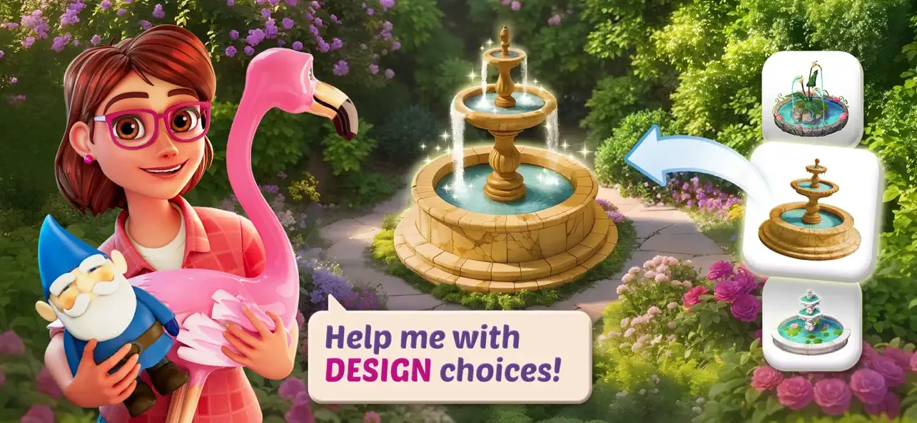 Lily’s Garden: Match & Design screenshot 3