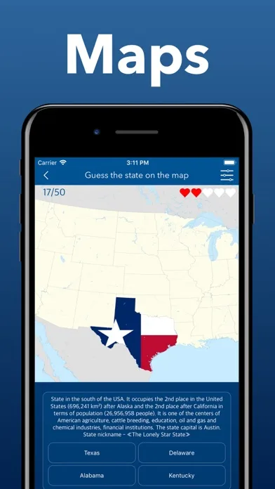 The US States and capitals App screenshot 5