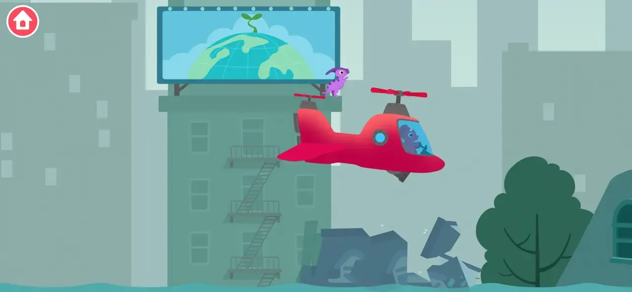Dinosaur Helicopter Kids Games screenshot 1