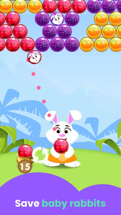 Bubble Shooter Bunny Games screenshot 2