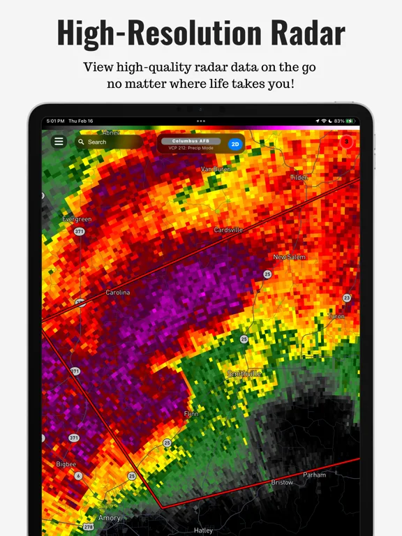 RadarOmega: Doppler Radar App screenshot 1