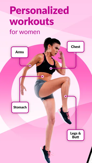 FitHer: Daily Fitness Workouts screenshot 1