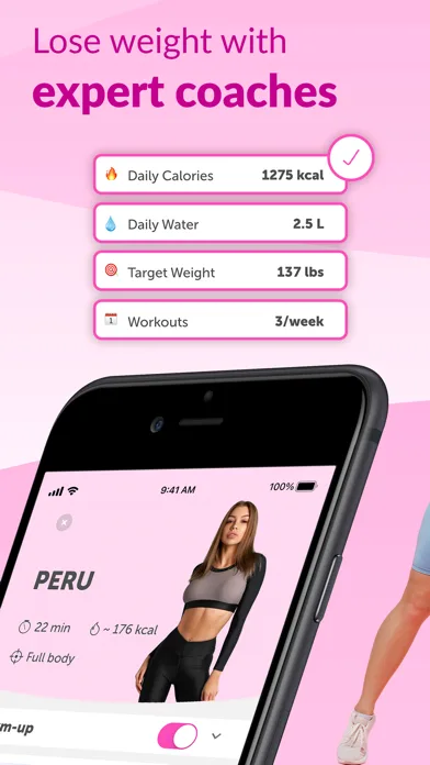 FitHer: Daily Fitness Workouts screenshot 2