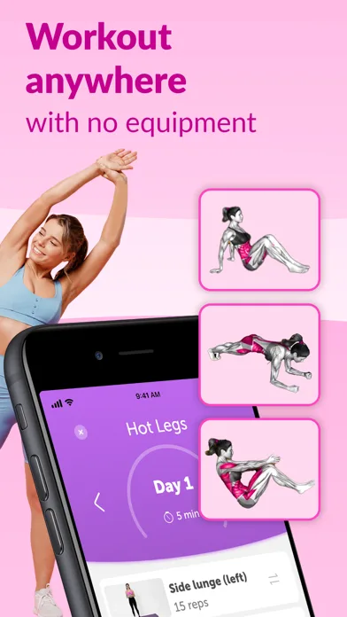 FitHer: Daily Fitness Workouts screenshot 3