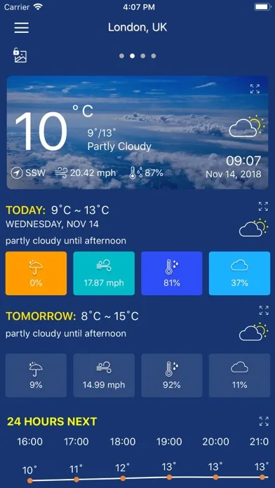 Accurate Weather forecast &map screenshot 1