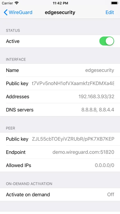 WireGuard screenshot 2