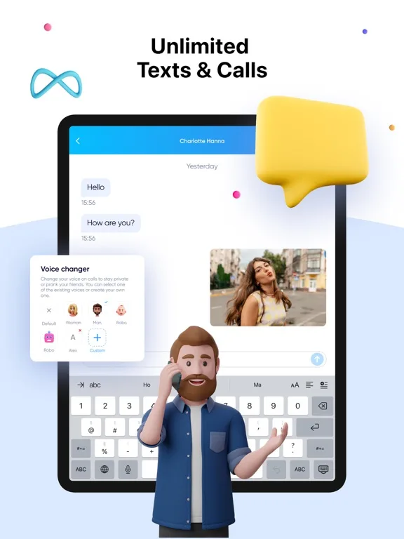 SIMless - 2nd Phone Number screenshot 2