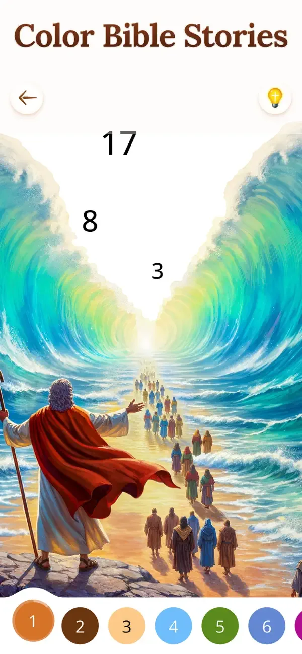 Bible Coloring Paint by Number screenshot 4