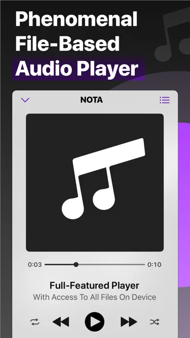 Nota - Player for Files screenshot 1