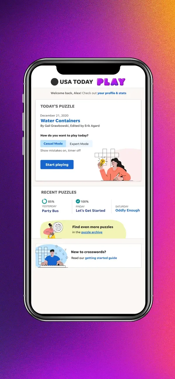 USA TODAY PLAY Crossword+ screenshot 1