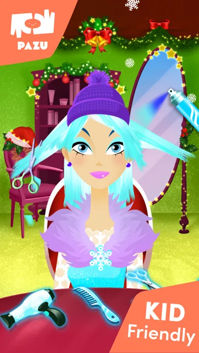 Girls Hair Salon Christmas screenshot 2