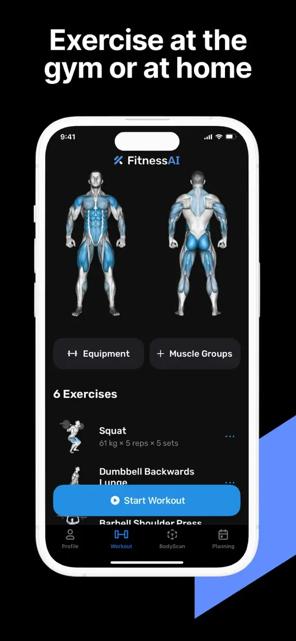 Fitness AI Gym Workout Planner screenshot 4
