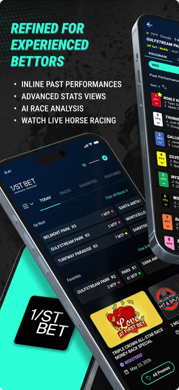 1/ST BET: Horse Race Betting screenshot 2
