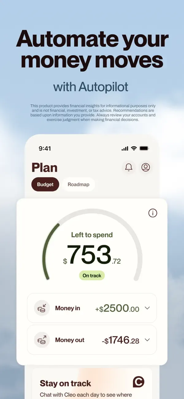 Cleo AI: Smart Money Manager screenshot 3