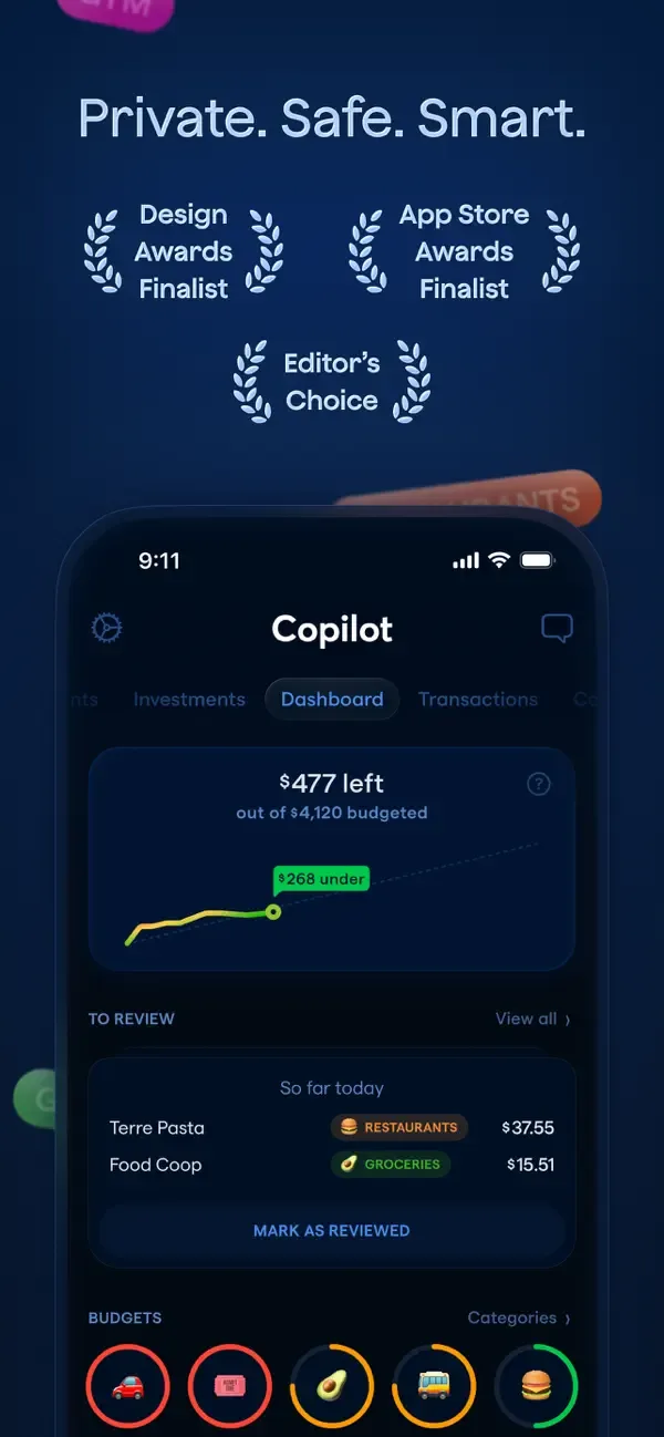 Copilot: Track & Budget Money screenshot 1