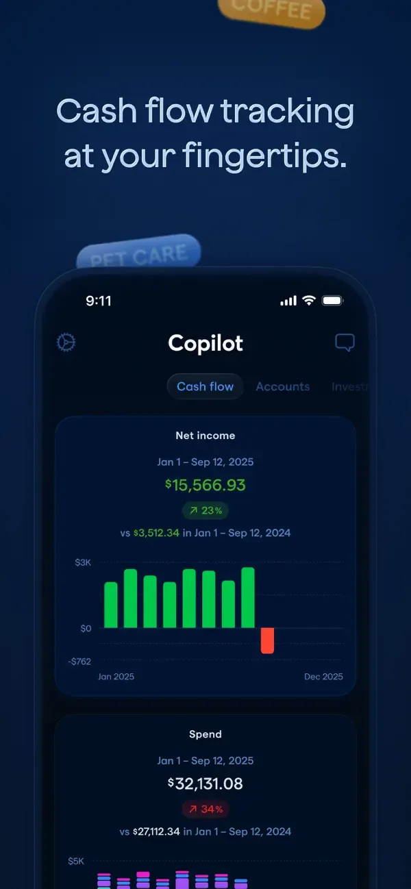 Copilot: Track & Budget Money screenshot 2