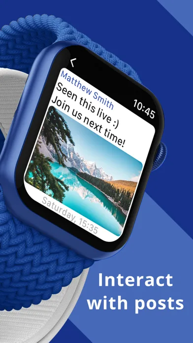 WristWeb for Facebook screenshot 2