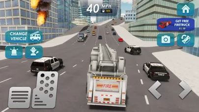Fire Truck Game 911 Emergency screenshot 1
