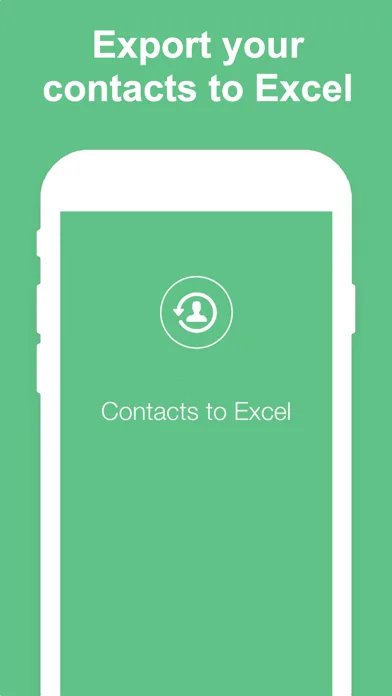 Export Contacts to Excel screenshot 1