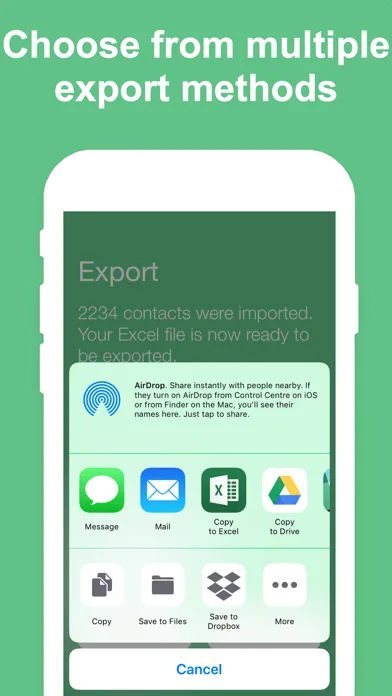 Export Contacts to Excel screenshot 5