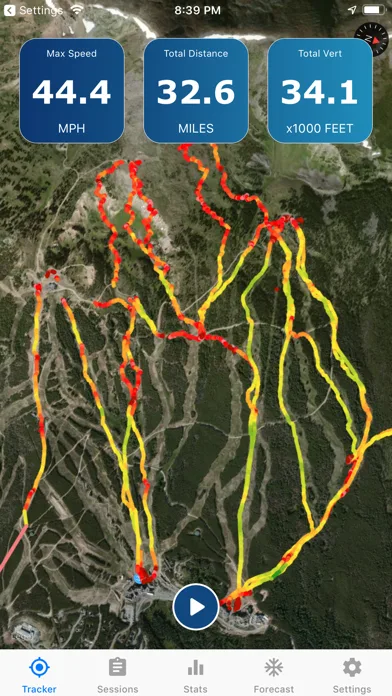 Ski Tracker & Snow Forecast screenshot 1