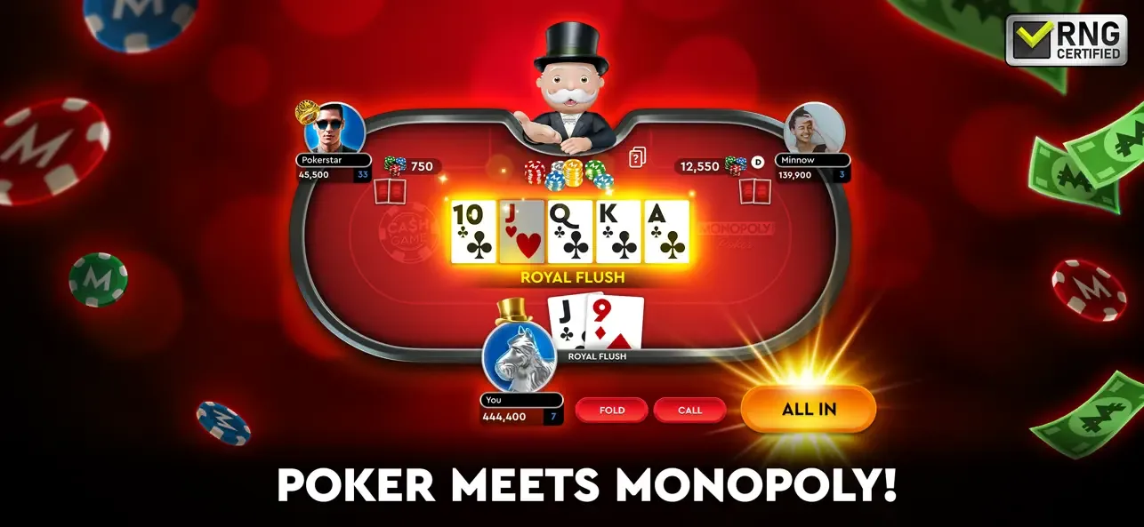 MONOPOLY Poker - Texas Holdem screenshot 1