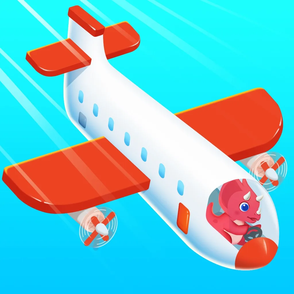 Dinosaur Airport Game for kids