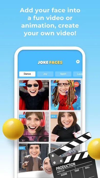 Funny Video Maker - JokeFaces screenshot 1