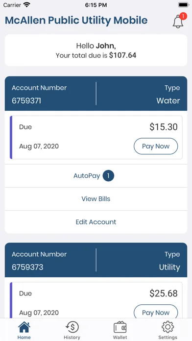 McAllen Public Utility Mobile screenshot 1
