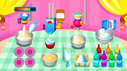 Cooking colorful cupcakes game screenshot 1