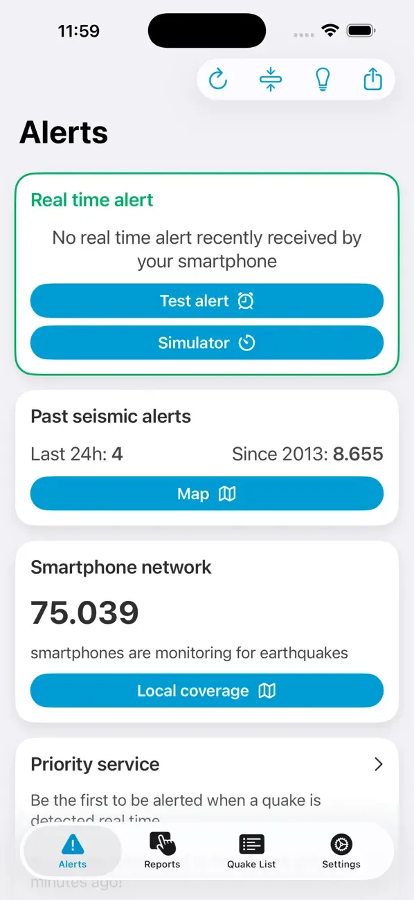 Earthquake Network screenshot 2