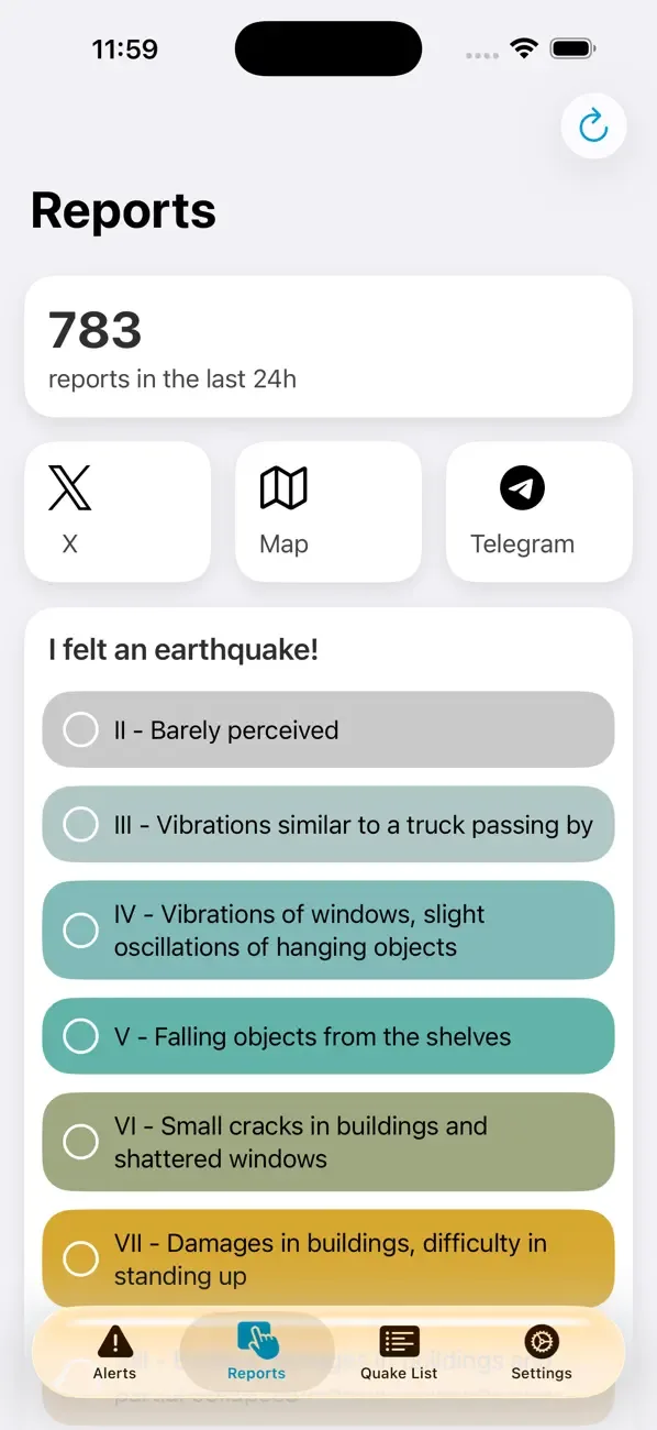Earthquake Network screenshot 3
