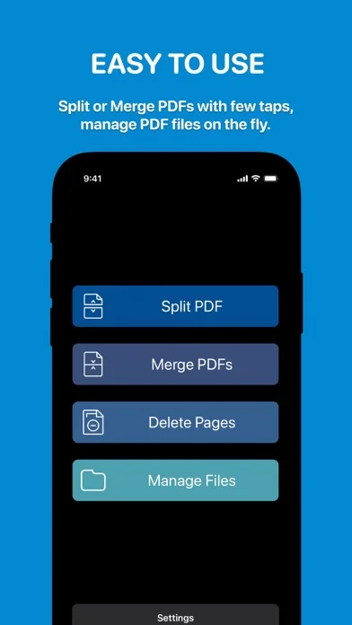 PDFs Split & Merge: PDF Editor screenshot 1