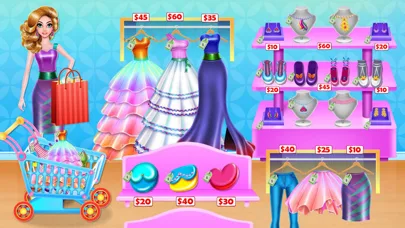 Shopping mall & dress up game screenshot 1