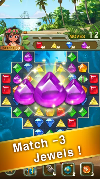 Paradise Jewel: Match-3 Puzzle screenshot 1