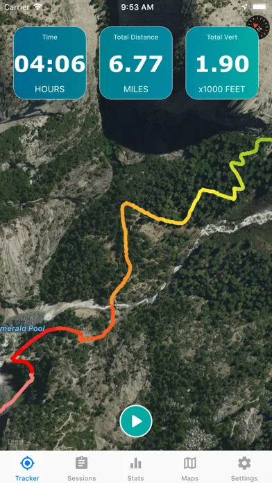 Topo Map & Hiking Tracker screenshot 1