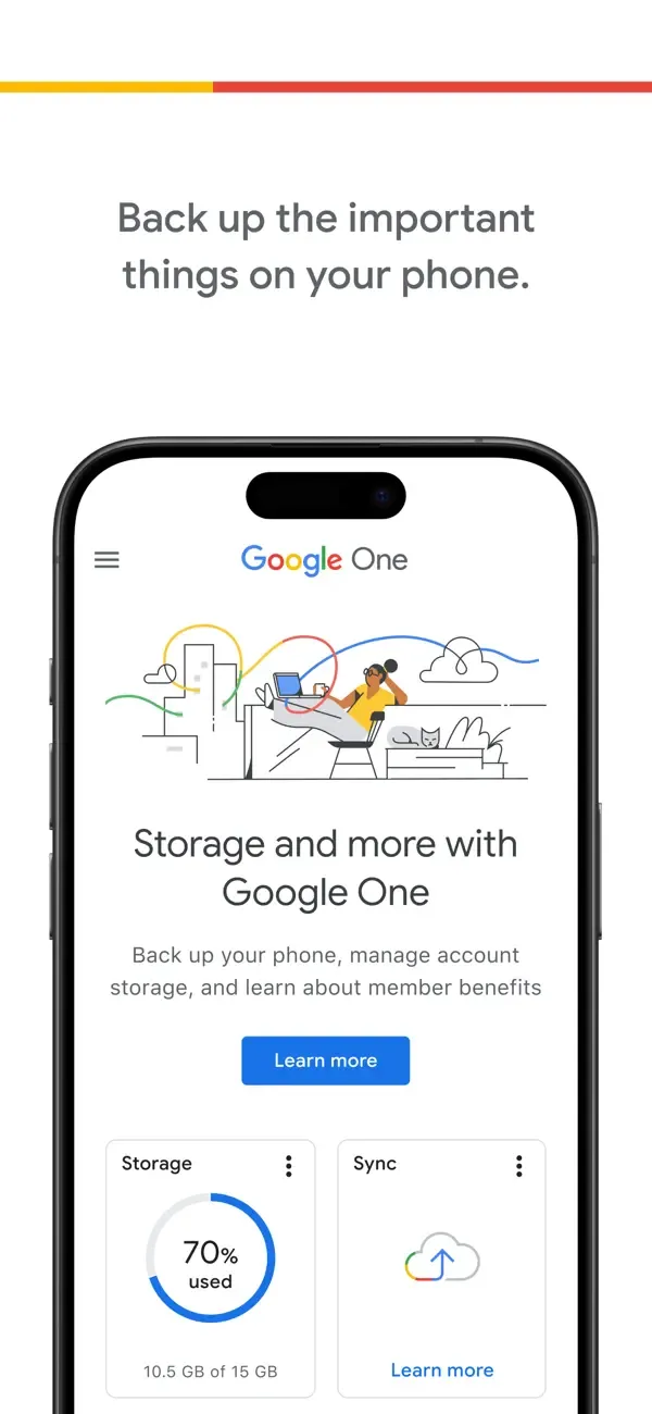 Google One screenshot 1
