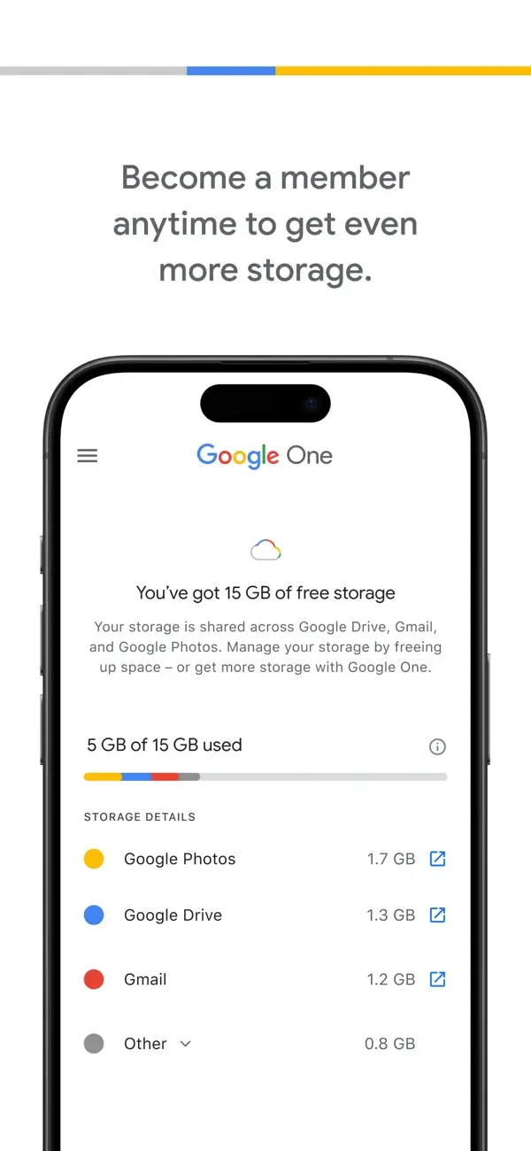 Google One screenshot 3
