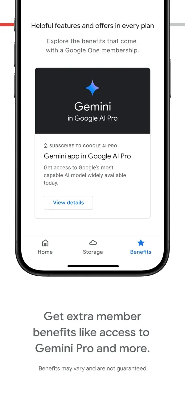 Google One screenshot 4