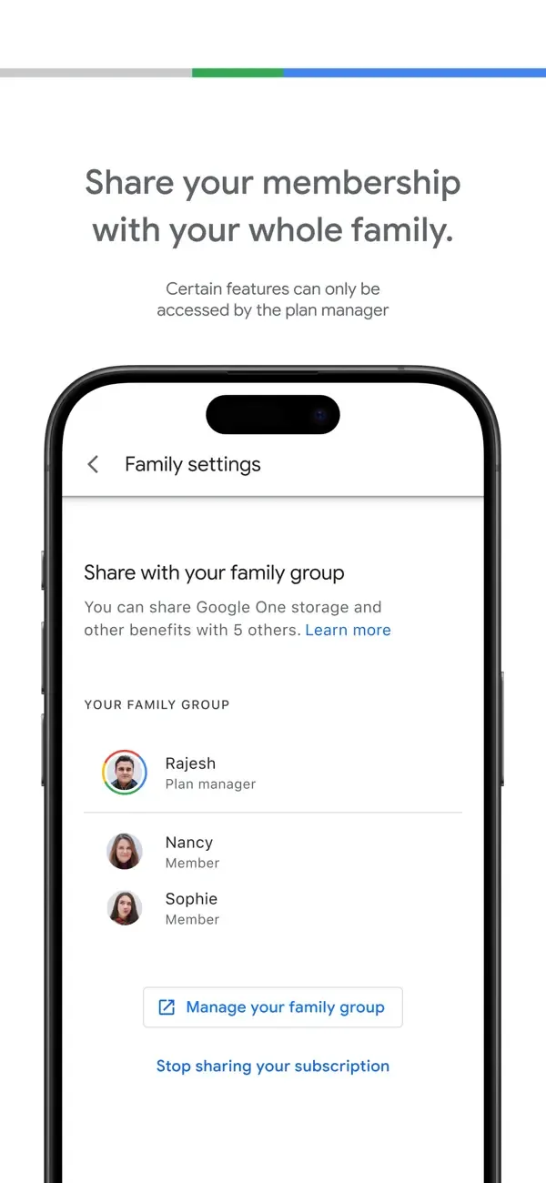 Google One screenshot 5
