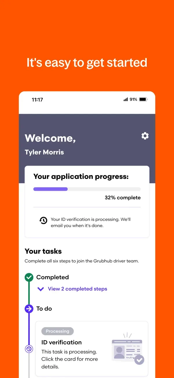 Grubhub for Drivers screenshot 3